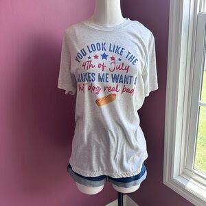 4th of July “Hotdog” Short Sleeve Tee